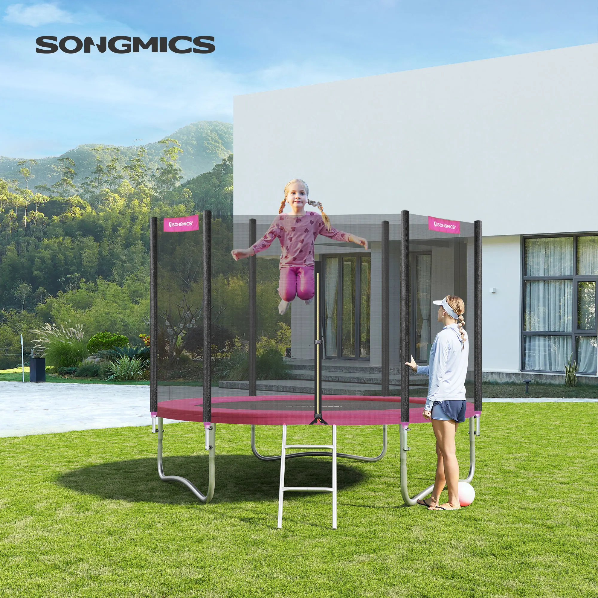 SONGMICS Trampoline Protection Cushion, Replacement Safety Cushion, UV Resistant, Tear-Resistant