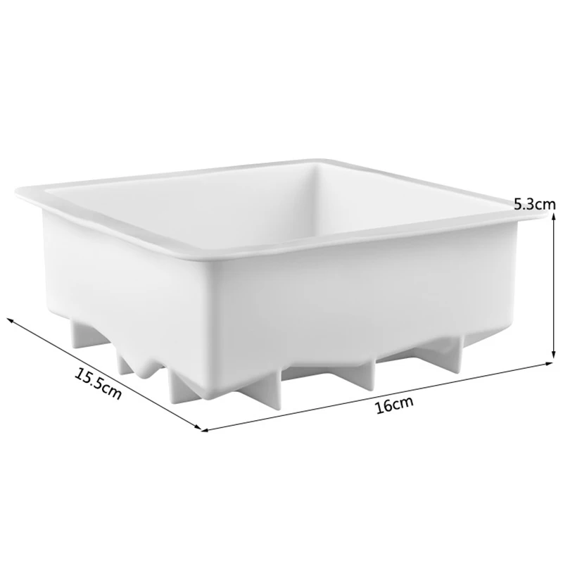 Diamond Square Mountain Silicone Cake Mold for Chocolate Cream Mousse Pudding Pastry Dessert Bread Bakeware Pan Decorating Tools