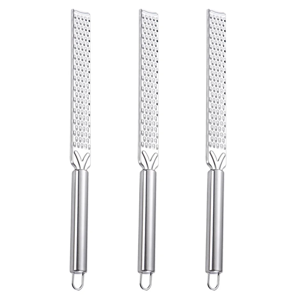 

3Pcs Professional Cheese Graters Multipurpose Kitchen Vegetable Chocolate Truffle Grating Tool Stainless Steel Fruit Zester