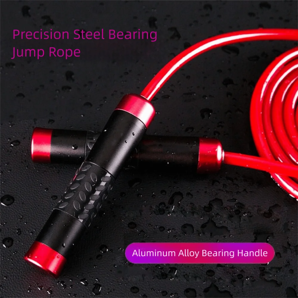 

Весовая скакалка из алюминиевого сплава, длина 3 м, ручки шарикоподшипников, регулируемая скакалка, тяжелый кабель, утяжеленная скакалка
