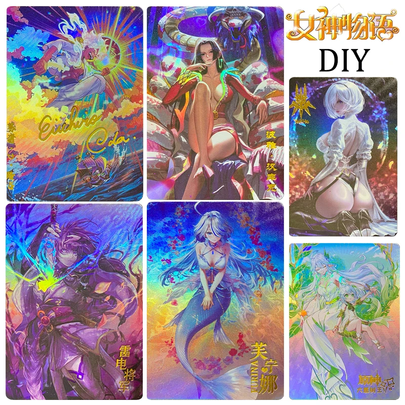 

Goddess Story DIY homecards Frieren Raiden Shogun Luffy Hancock Altria Pendragon Hatsune Miku Collectible card holiday gifts