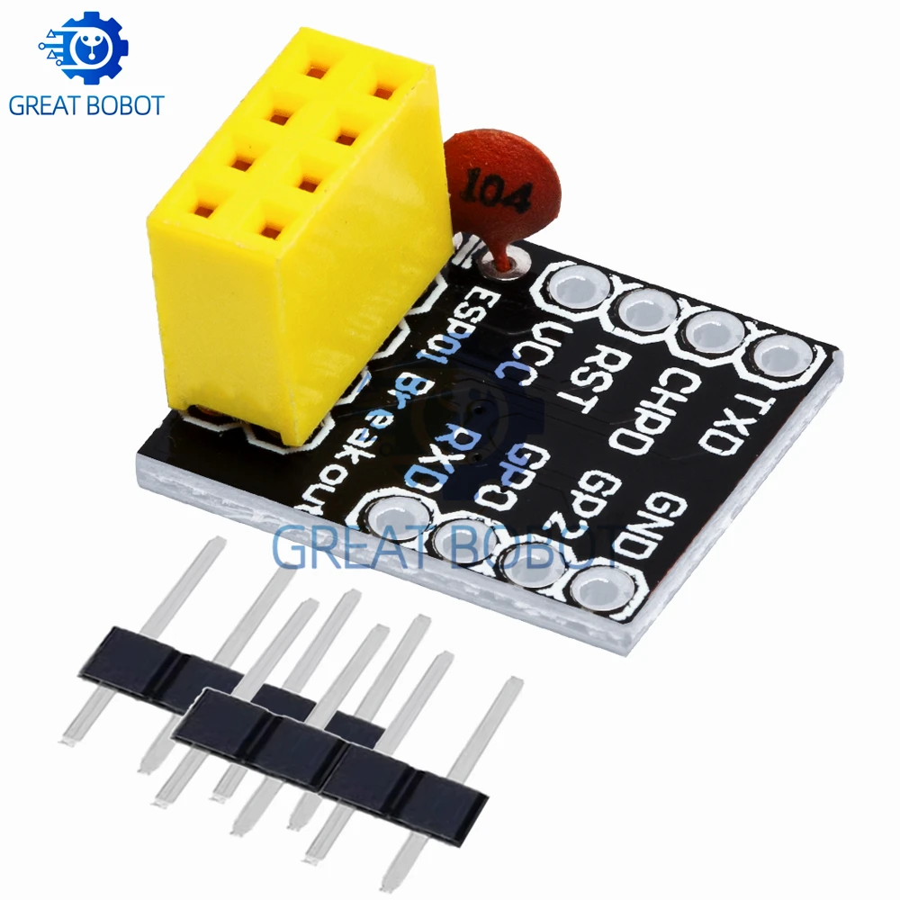 ESP-01 ESP8266 ESP-01S Serial Breadboard Adapter WiFi Transceiver UART Breakout Module
