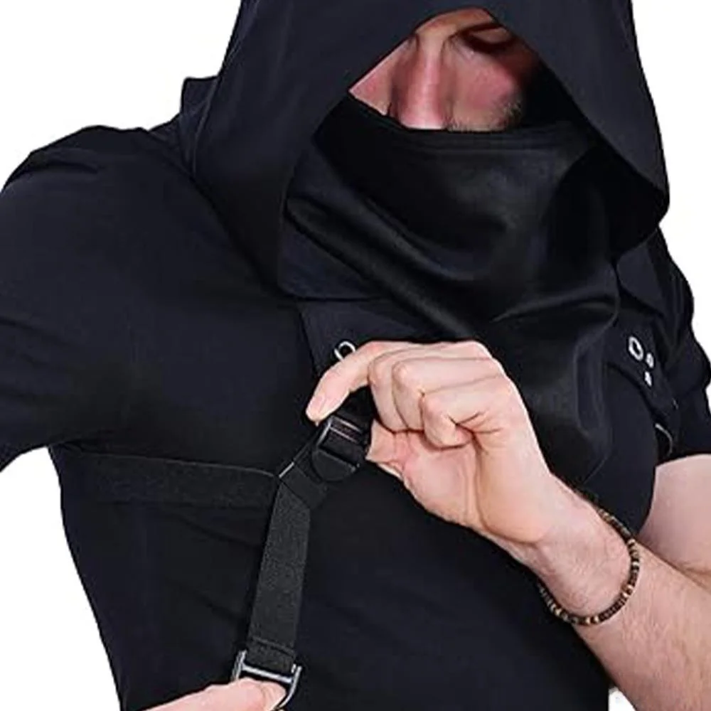 로우인 어쌔신 코스프레 후드 망토 중세 스타일 색상 중간 사이즈 남녀 공용 후드