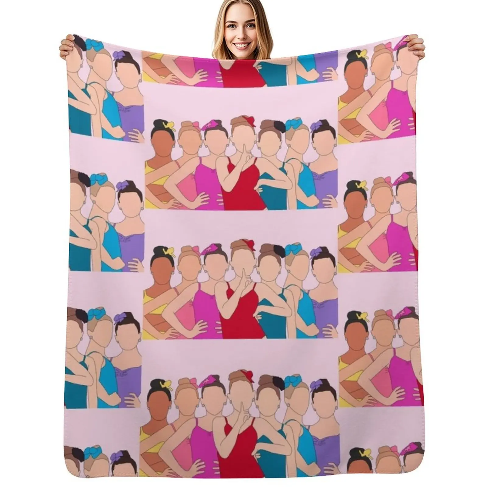 

Dance Moms Girls Throw Blanket Soft Plaid Furrys Warm Camping Blankets