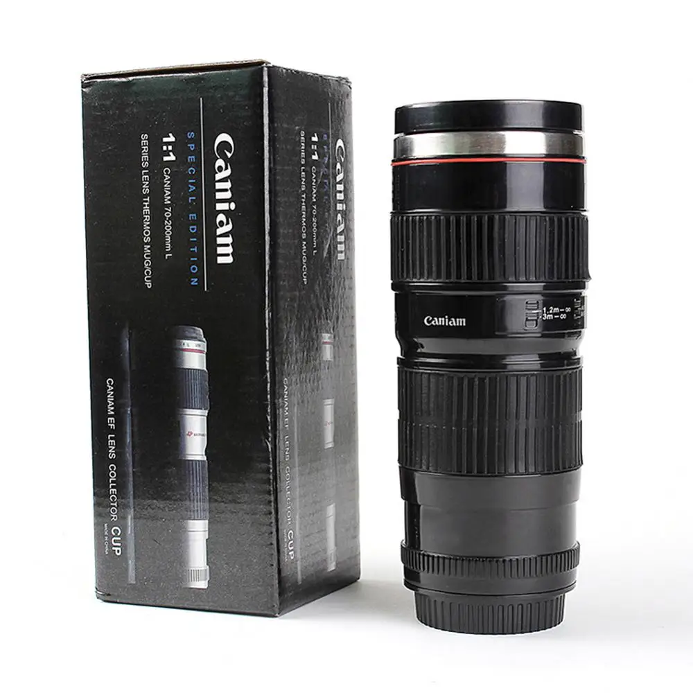 Camera Lens Cup High-quality Materials Stylish Fashionable Camera Cup Creative Cup Gift Trendy Coffee Cup Multi-purpose Travel