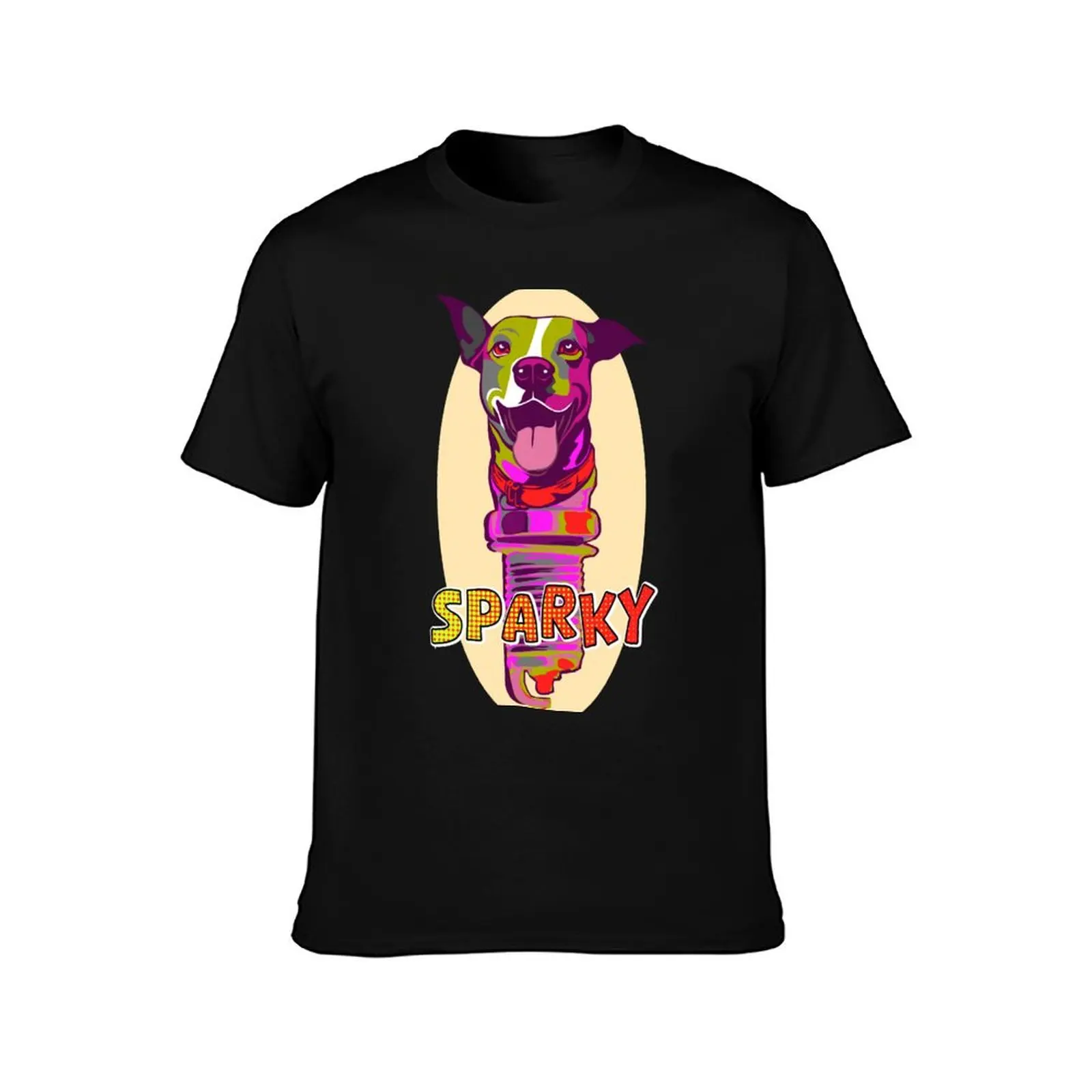 Dog-Like Sparky T-Shirt, Vintage Retro Graphic Tee, Unisex Summer Casual Streetwear Top