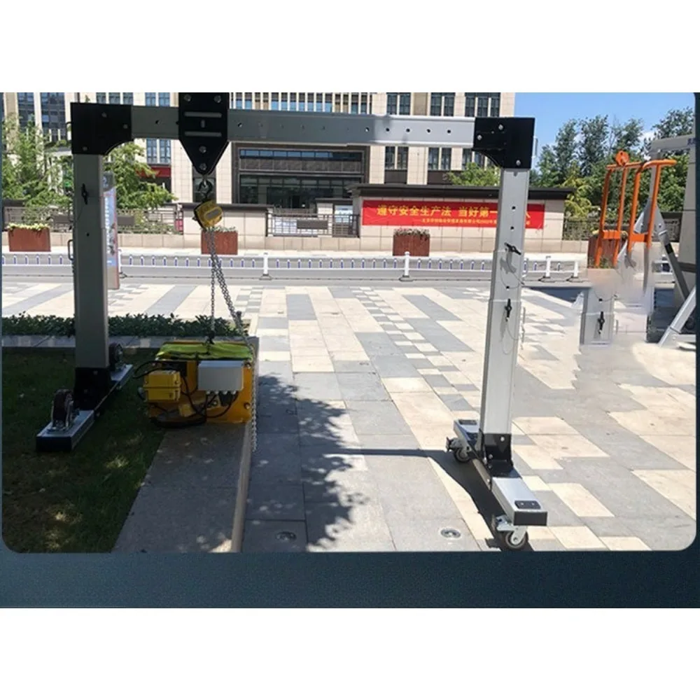 Small aluminum alloy gantry crane portable adjustable light crane