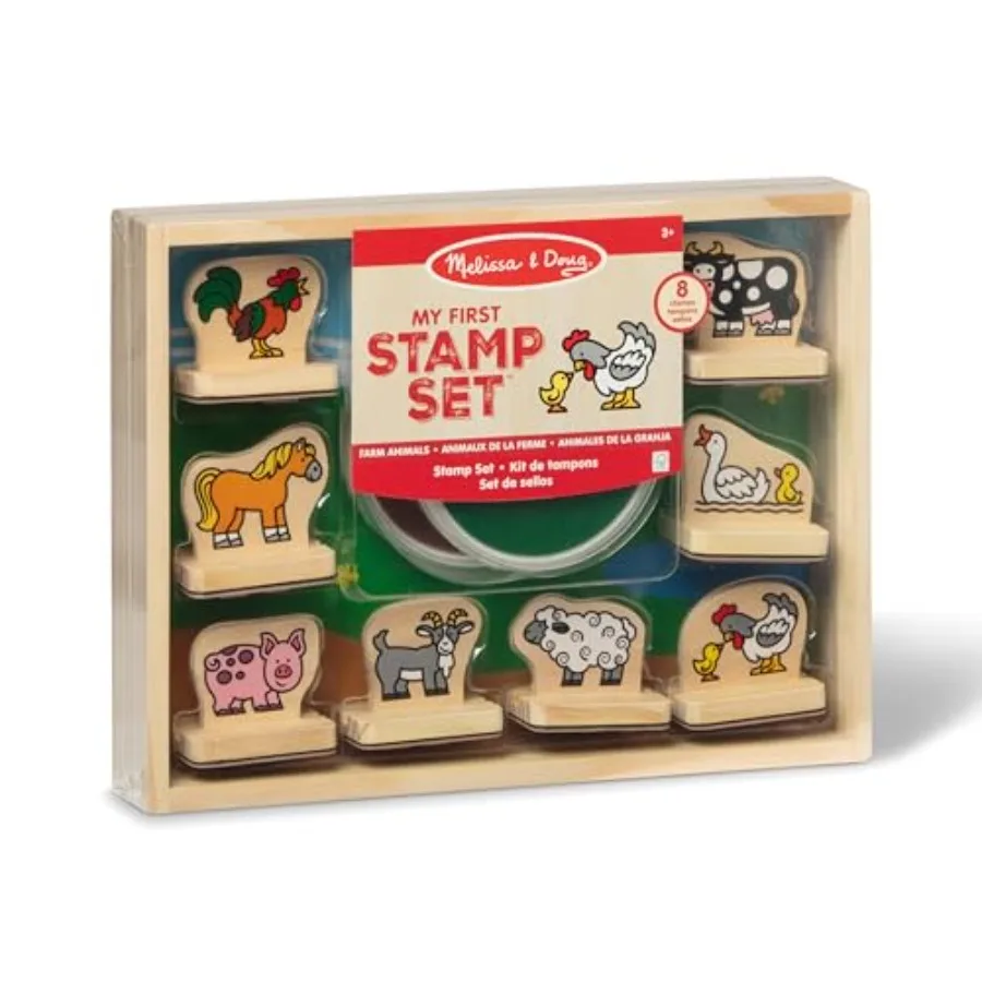 

Melissa and Doug My First Wooden Stamp Set - Farm Animals