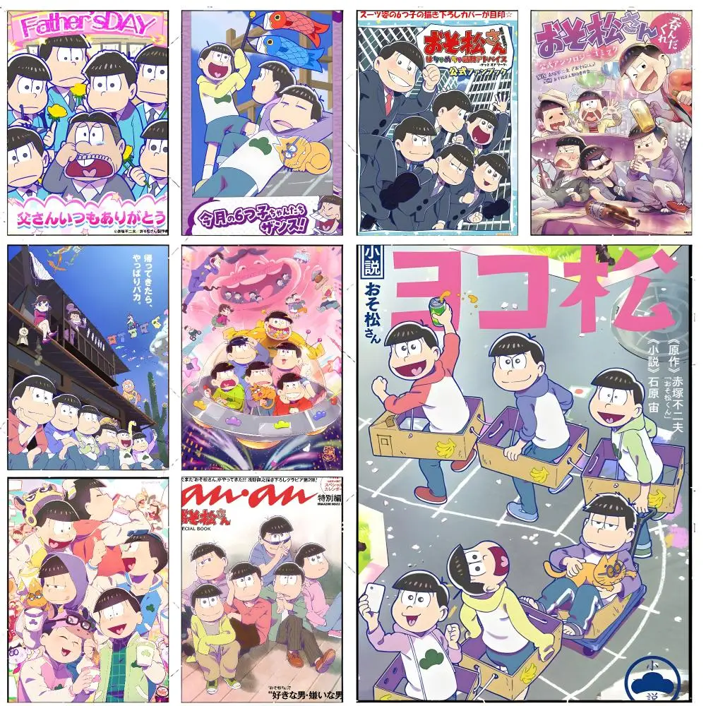 anime comedy sliceoflife O-Osomatsu-san Poster Premium Decor Art & Gift for Household Lounge Home Ornaments