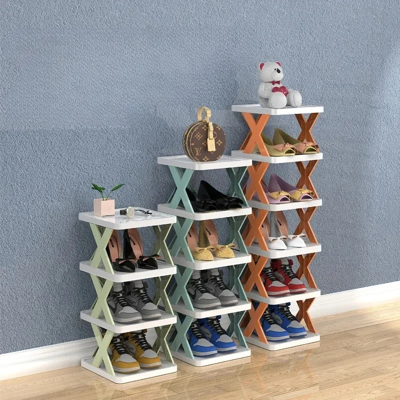 

Household Economy Simple Shoe Rack Multi-layer Space Saving Free Installation of Dustproof Folding Plastic Shoe Storage Rack