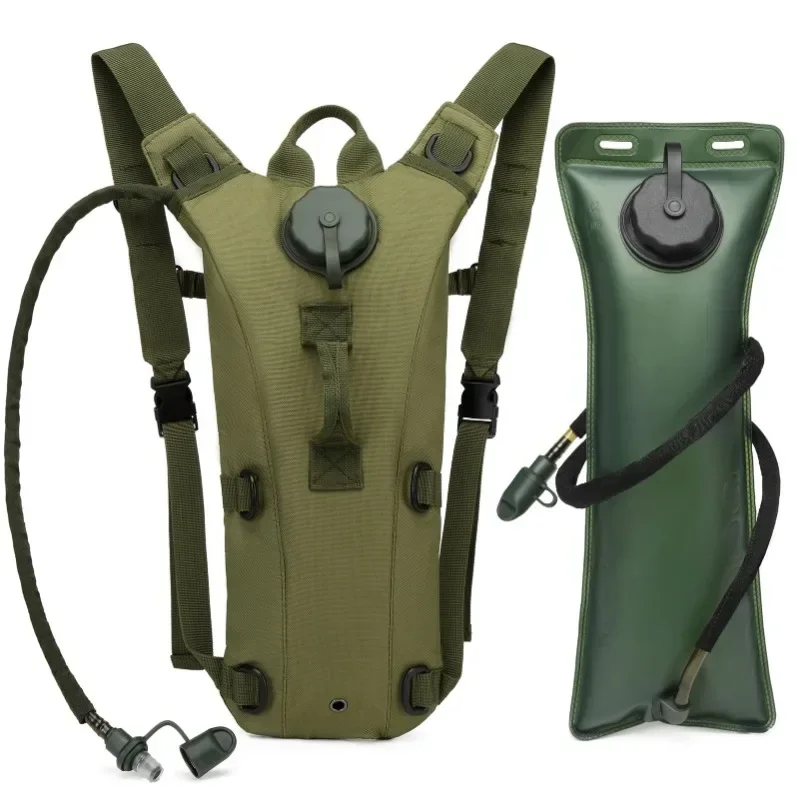 Military Tactical Hydration Pack, Camouflage Backpack for Hiking, Cycling, Running, Outdoor Sports, Dual Shoulder Water Bag