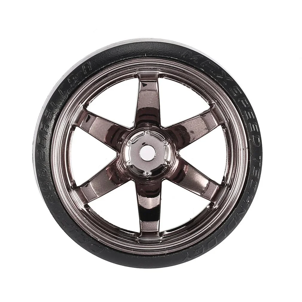4 adet 60mm 1/10 RC Drift araba jant lastiği seti sert plastik Hub