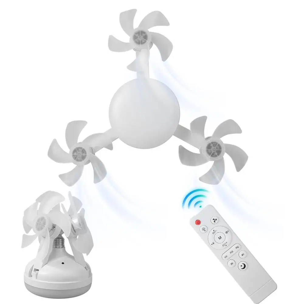 بسيطة 2 في 1 مروحة السقف التحكم عن بعد توفير الطاقة الكهربائية مروحة لاسلكية العالمي 3 التروس يعتم مصباح السقف مكتب #1