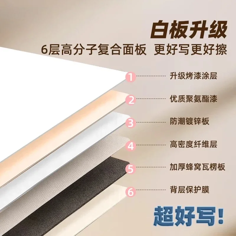 Writing board, stand-type mobile blackboard, household erasable whiteboard