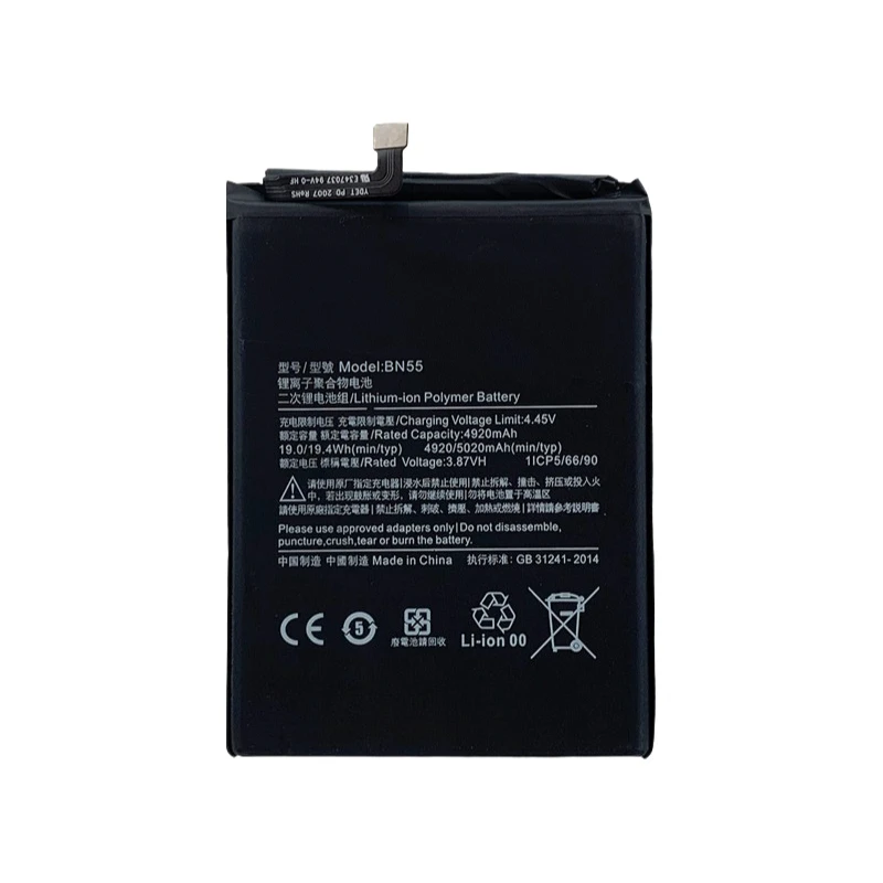 3.87V 4290mAh BN55 Mobile Phone Battery For Xiaomi For Redmi Note 9 S Note 9S Note9S  Phone Replacement Batteries + Tools