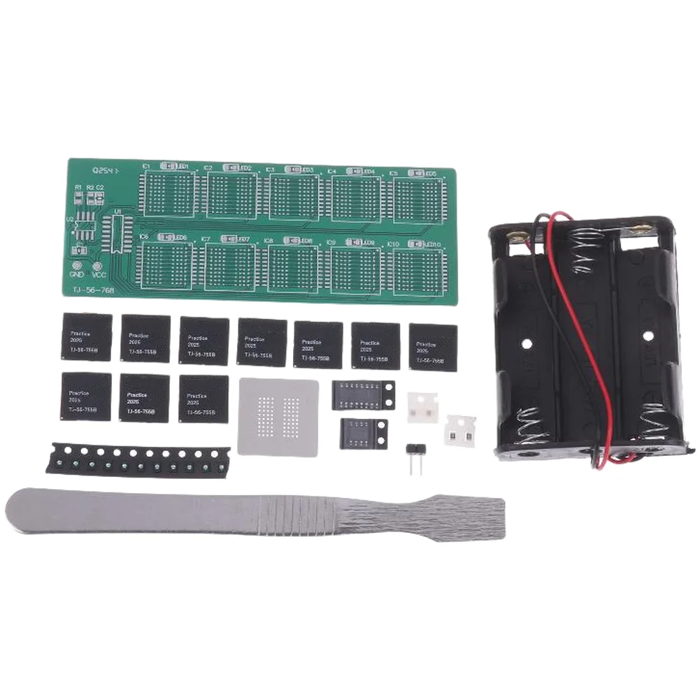 for Circuit Assembly Practice Board Kit Optimized for BGA Chip Soldering and For Decimal Flowing Light Behavior Study
