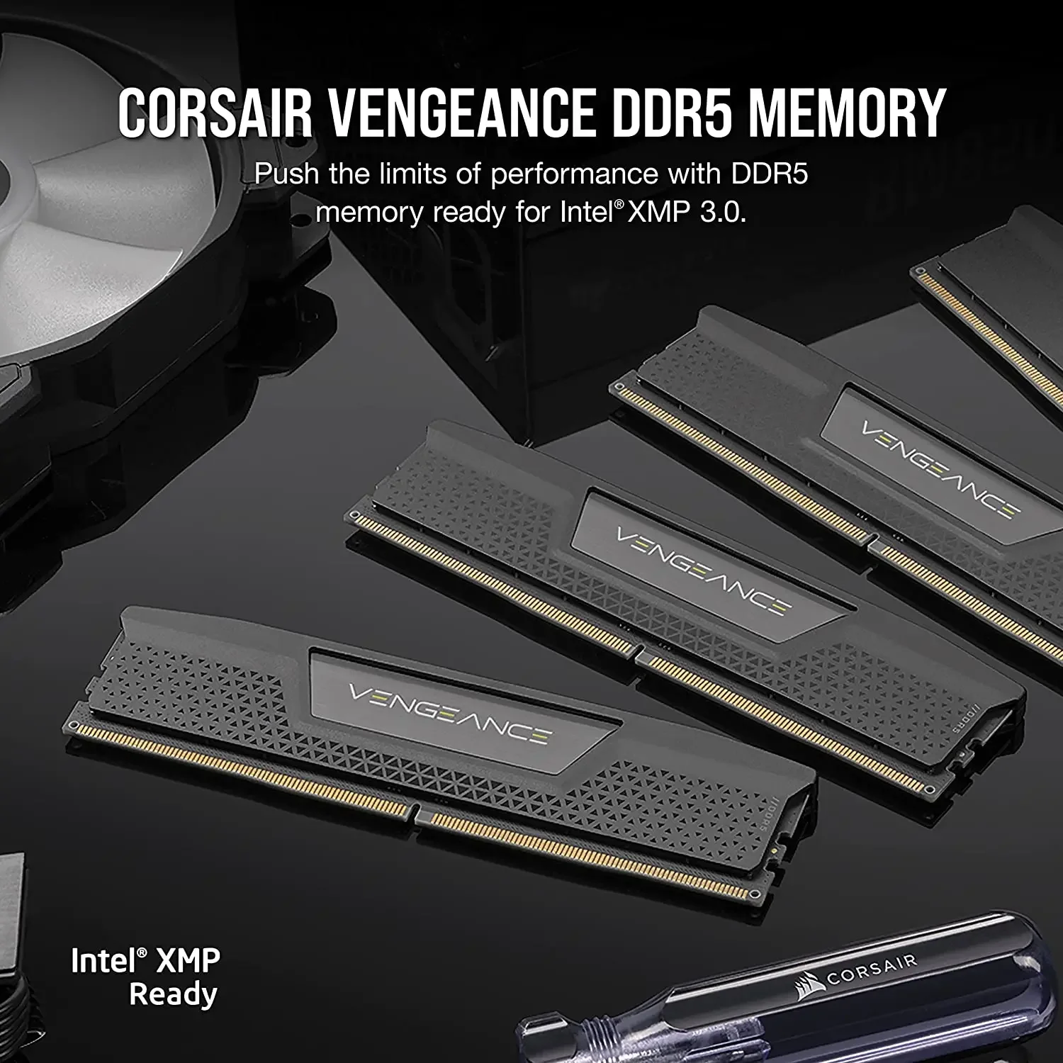ذاكرة الوصول العشوائي Corsair Vengeance DDR5 سعة 16 جيجابايت/32 جيجابايت 5200/6000/6400 ميجا هرتز مع ذاكرة الكمبيوتر المتوافقة مع Intel XMP iCUE، تنظيم الجهد على متن الطائرة