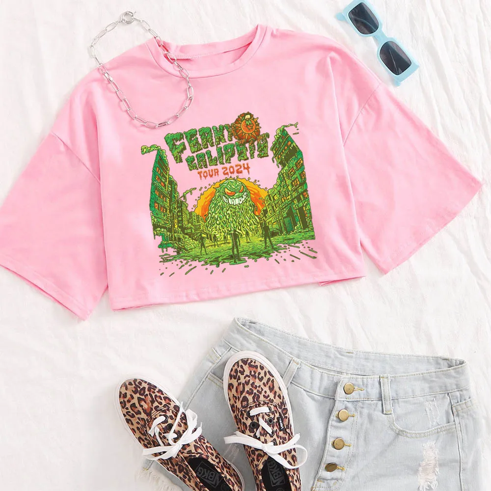 Rapper Feid Ferxxocalipsis World Tour 2024 Tshirt FELIZ CUMPLEANOS Feid Crop Top