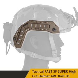 actical FAST SF SUPER High Cut Helmet ARC Rail 3.0, Compatible with FAST Helmet, Multi Functional ARC Rail,  Hide Routing