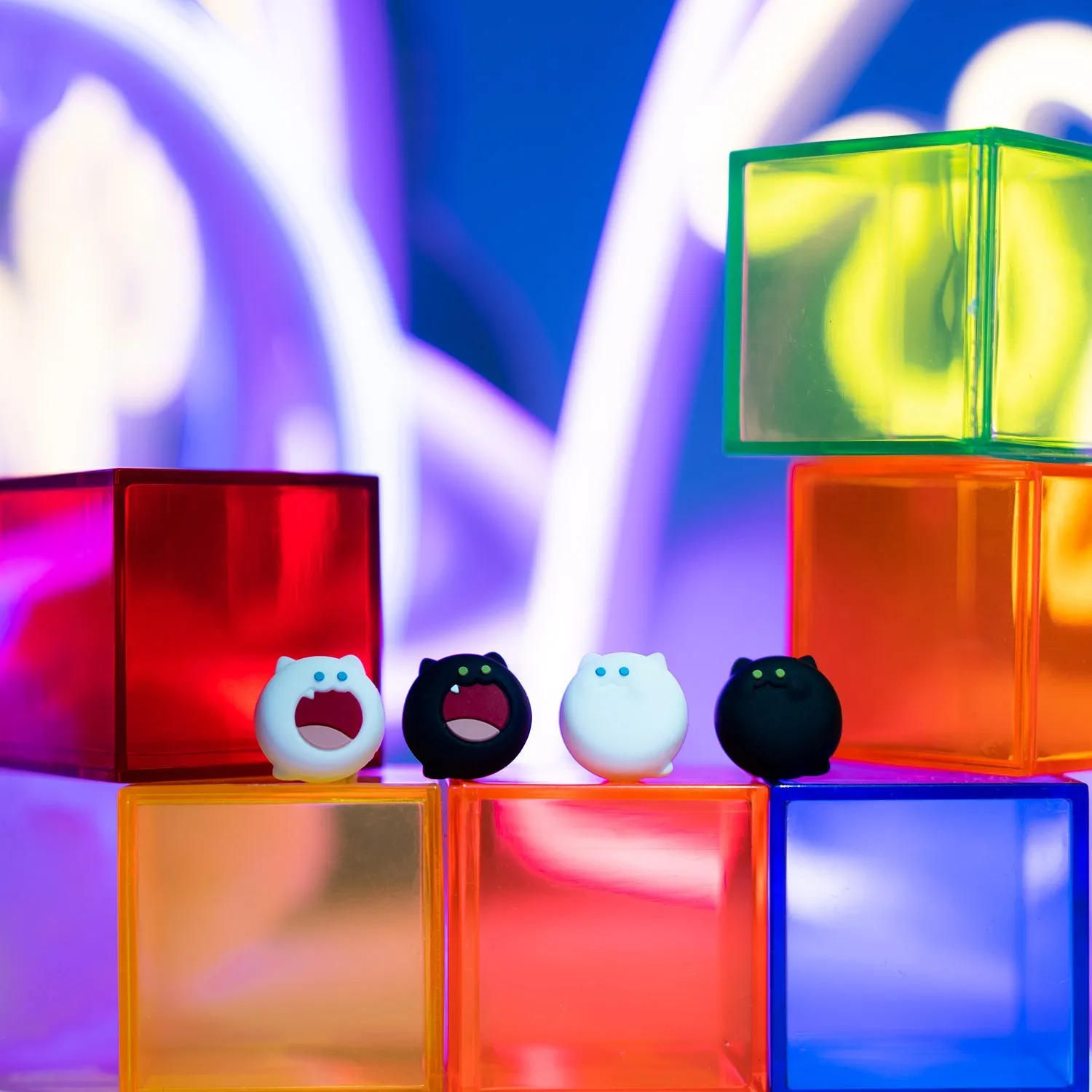 GeekShare-Thumb Stick para Nintendo Switch, tapas de agarre Kawaii Cat, funda de Joystick para Nintendo Switch OLED, accesorios NS