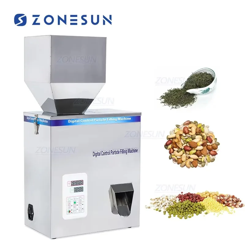 5-500g Vibration Coffer Bean Tea Bag Sachet Powder Pouch Automatic Racking Weighing Filling Machine