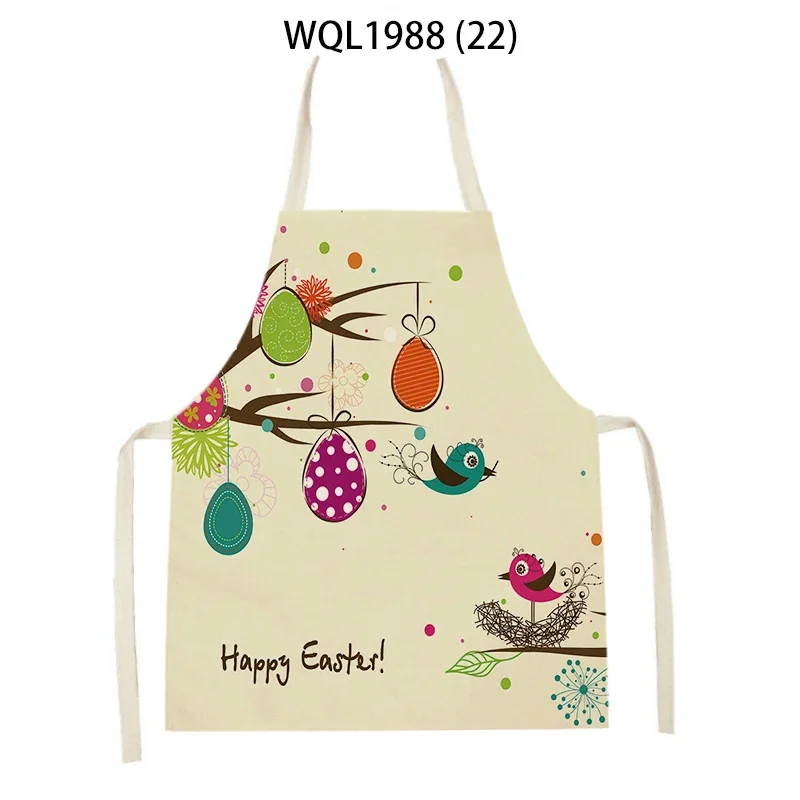 Easter Collection Home Kitchen Baking Aprons Couple Parent-Child Cooking Party Cleaning Tools Cute Rabbit Kids Gardening Aprons