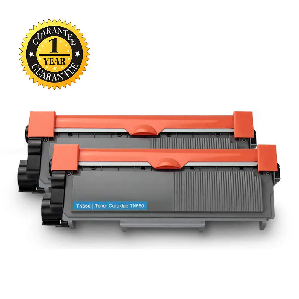 2PK Brother Compatible TN630 TN660 High Yield Black Toner Cartridge NEW