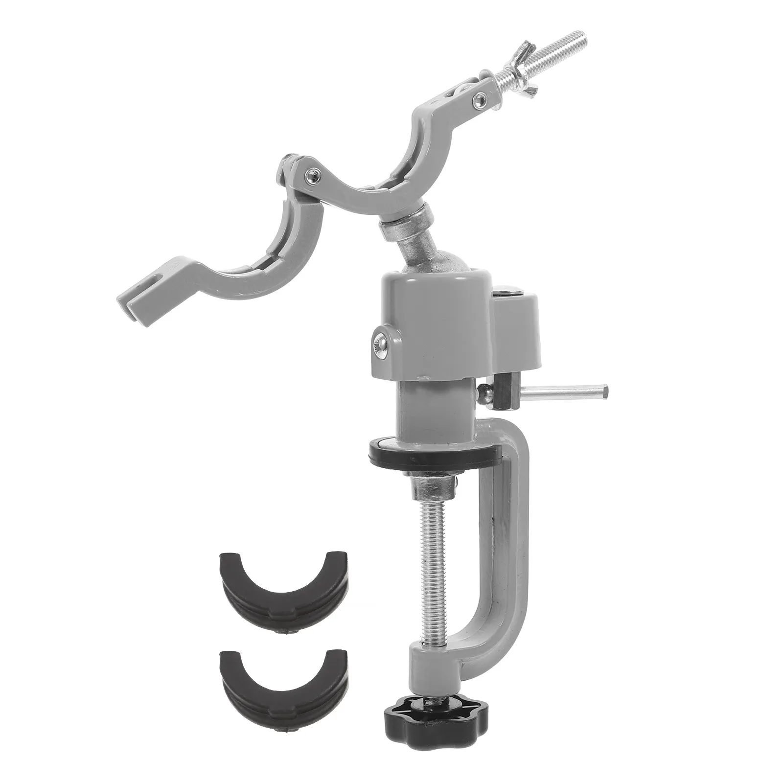 Aluminum Alloy 360 Degree Rotating Bench Vise Clamp Heavy Duty Universal Holder for Electric Drill Grinder Workbench Tool