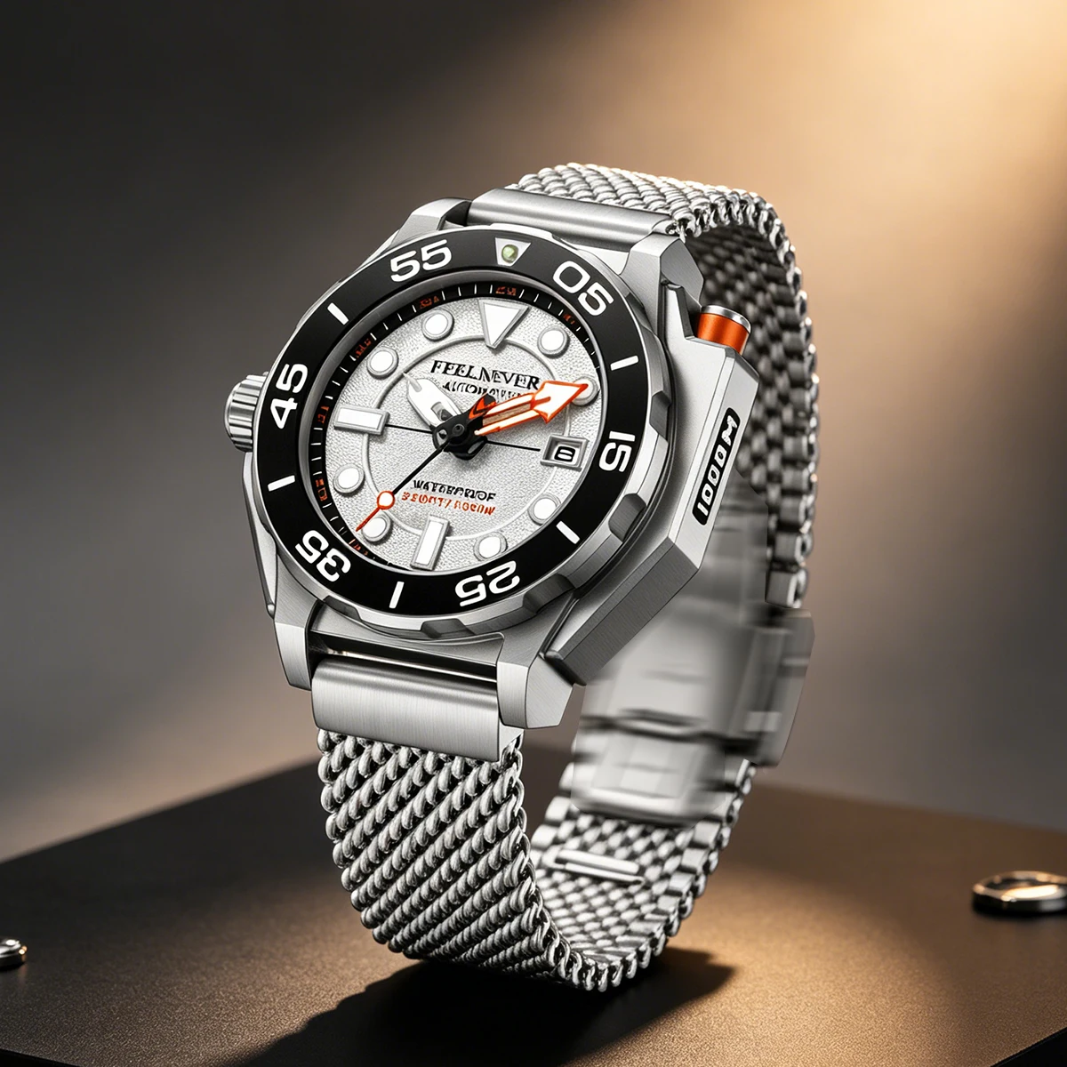 FeelNever Top Brand Men Luxury Watch 1000m Waterproof BGW9 Super Luminous Relogios Masculinos Automatic Mechanical Watches+BOX