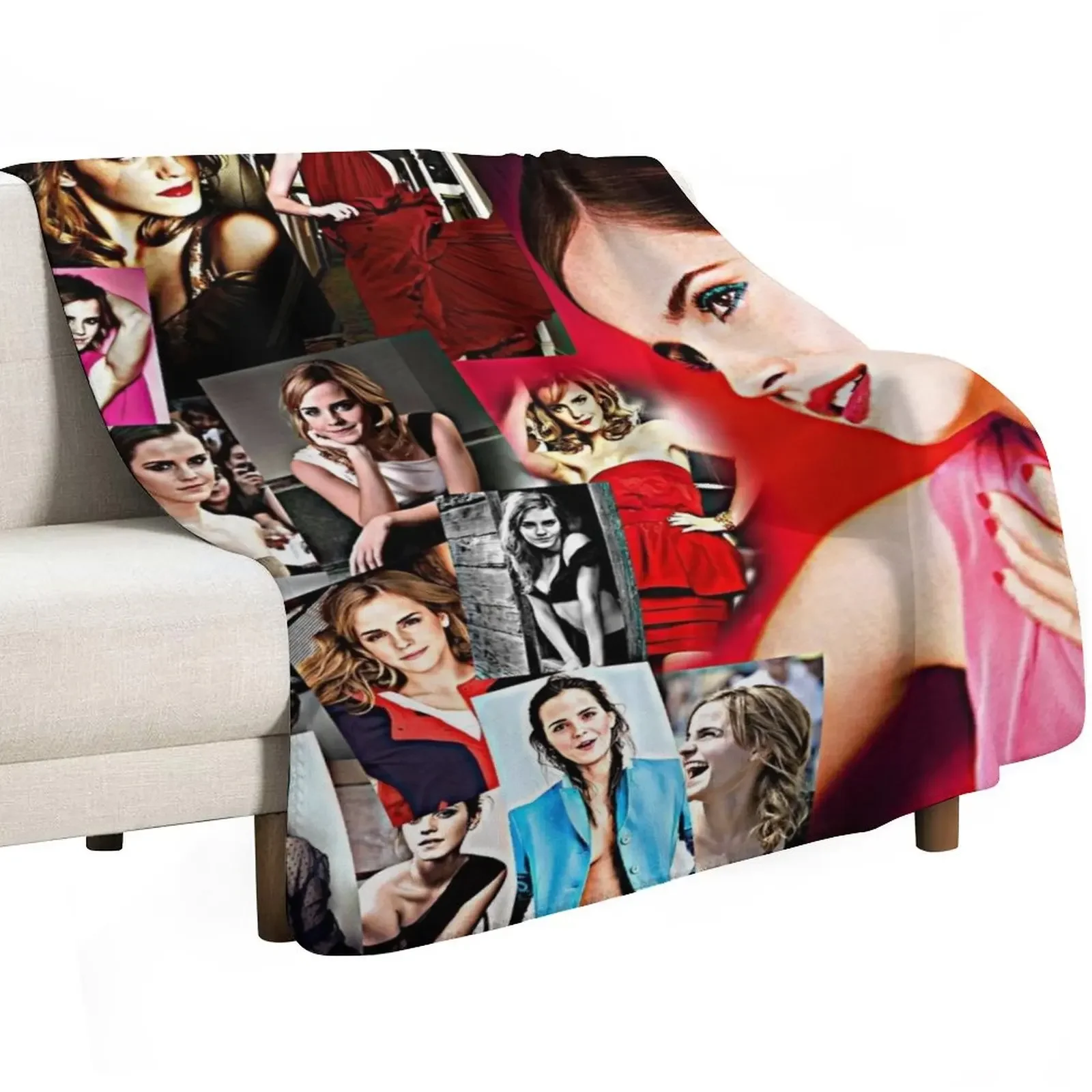 بطانية رمي إيما واتسون، بطانيات منقوشة ناعمة من القطيفة وبطانية عتيقة