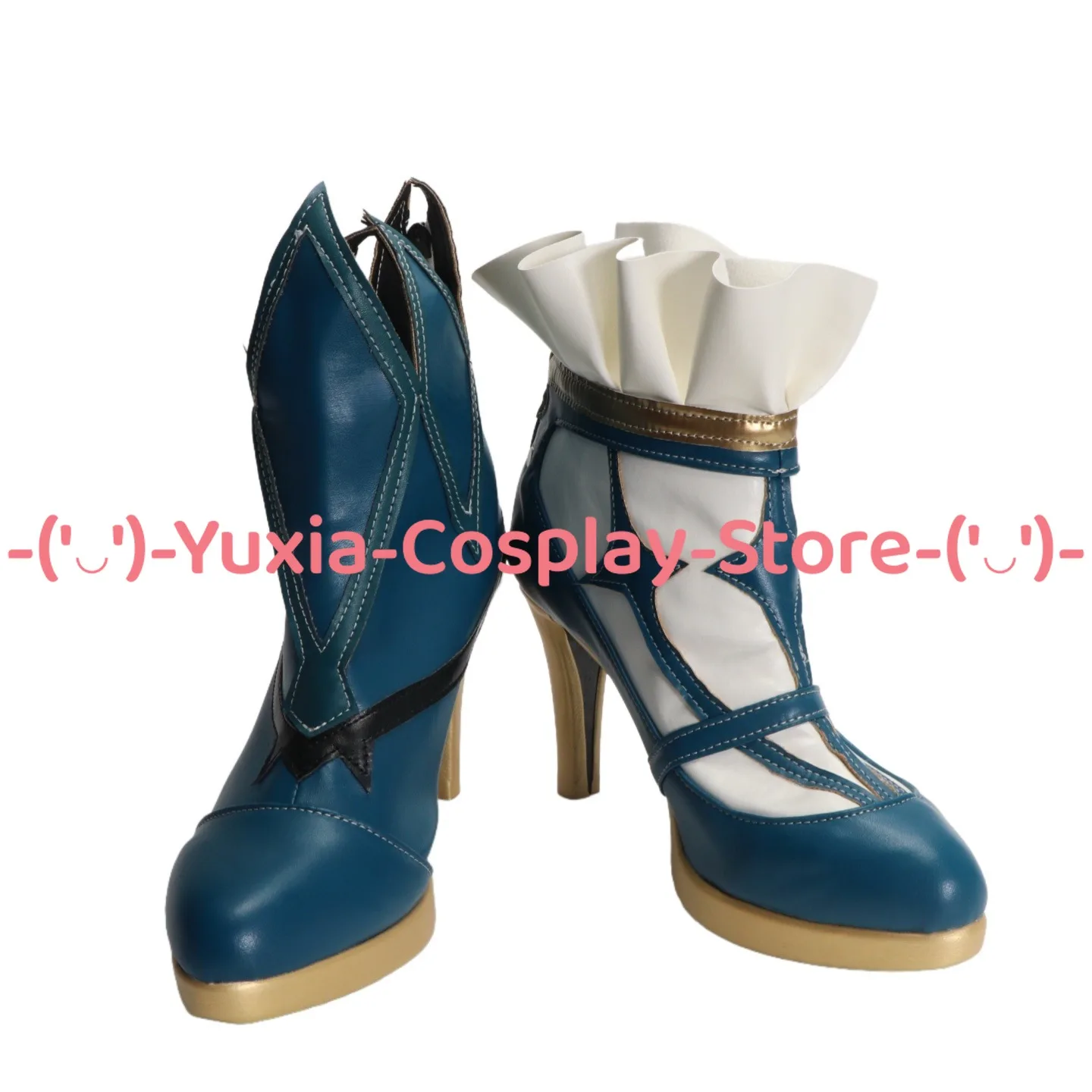 Yuxiacosplay! Honkai: Star Rail Cerydra Buty do Cosplayu Replika Postaci z Gry Skórzane Botki PU na Halloween Karnawał Imprezę Kostium