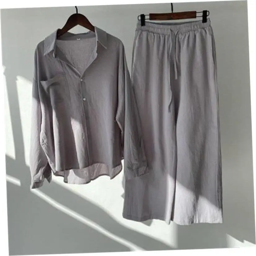 Faion feminino cintura alta algodão linho irt terno corte reto nó ry material fino quente impresso cardigan aberto