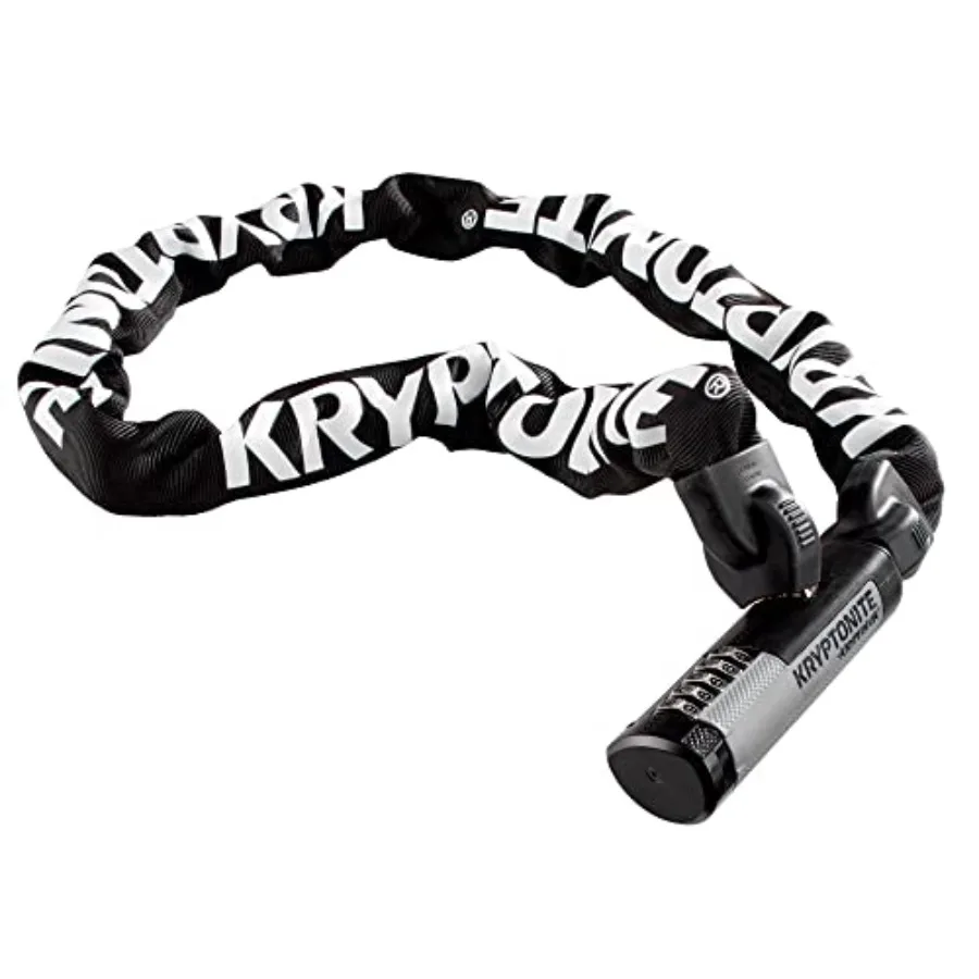 

Kryptonite Kryptolok 912 9.5mm Combo Chain Bicycle Lock Black for Urban Commuting Durable Steel with Anti-Theft Code Protection
