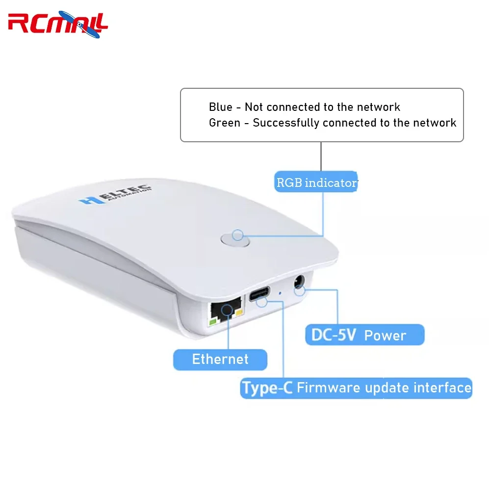 HT-M7603 Indoor LoRa Gateway 8CH MT7628+SX1303 Wi-Fi+E-thernet for Lorawan with 5V Power Adapter and Antenna 470/868/915MHZ