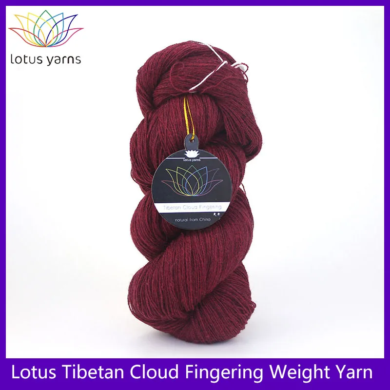 2*50g hank 100% Tibetan cloud  fingering weight hand knitting yarn High quality yarn