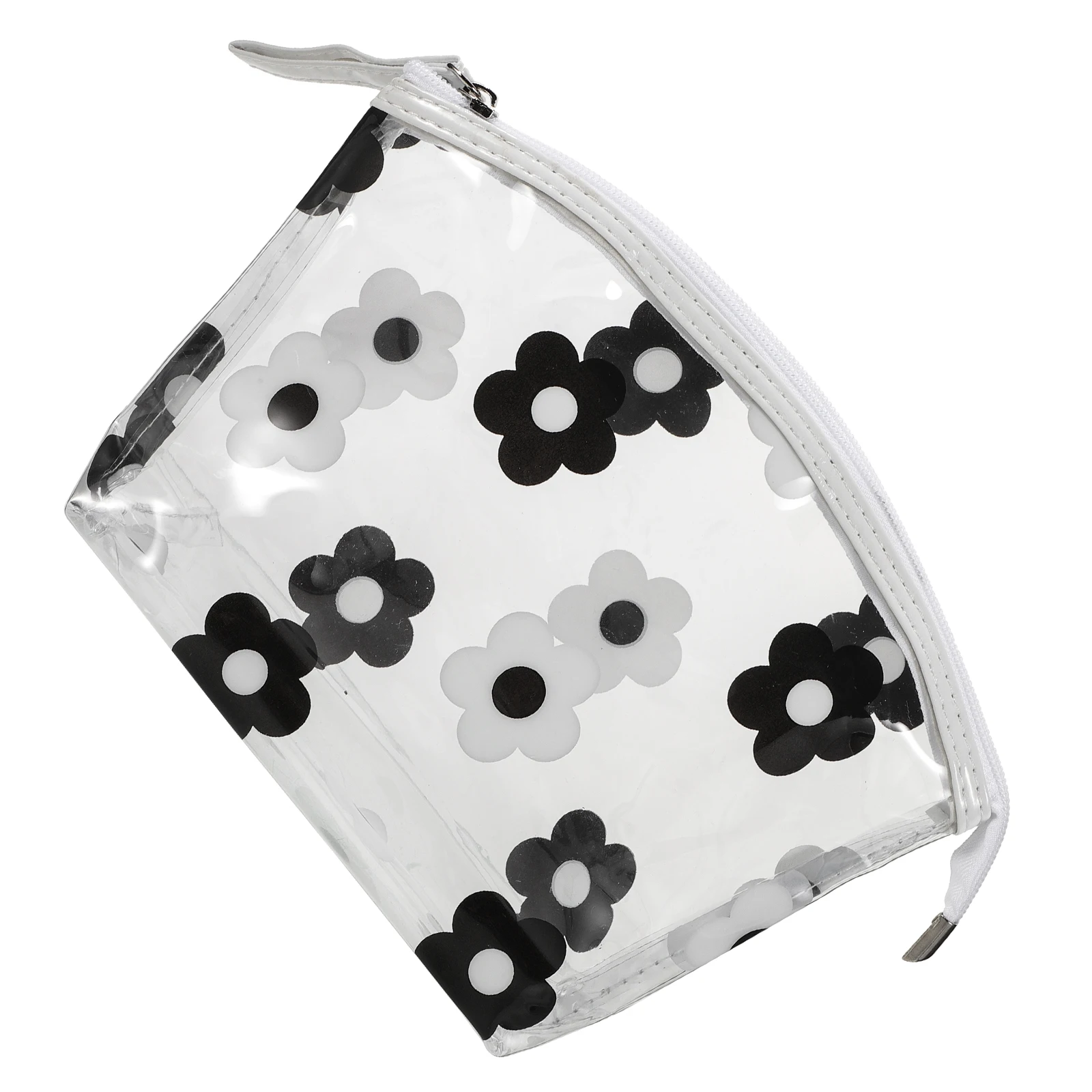 

Waterproof Thick Transparent Travel Makeup Bag Black Portable Cosmetics Toiletry Storage Bags For Women ganizer Pouches Zippered