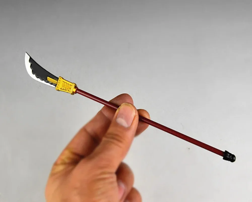 

1/12 Miniature Weapon White Beard Supreme Knife Long Handle Naginata Spear Model Toy Fit 6'' Action Figure Soldier In Stock