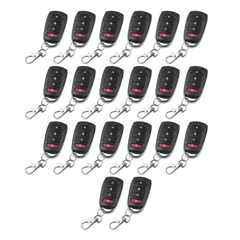

High Quality-433Mhz Copy Remote Control Electric Garage Door Opener Wireless Controller Duplicator Cloning Code Transmitter 20Pc