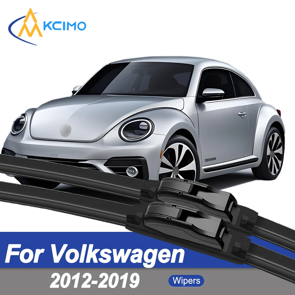 

Premium Rubber Durable Silent Windshield Wiper Blades 2pcs for Volkswagen Beetle A5 2012-2019 Coccinelle Maggiolino Fusca