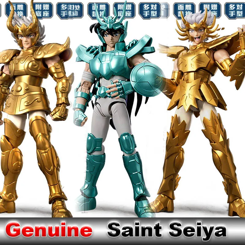 

Подлинные фигурки героев Blokees Saint Seiya, Дракон Ширю, Козерог Шура, рак, маска смерти, собранная модель, коллекция игрушек в подарок