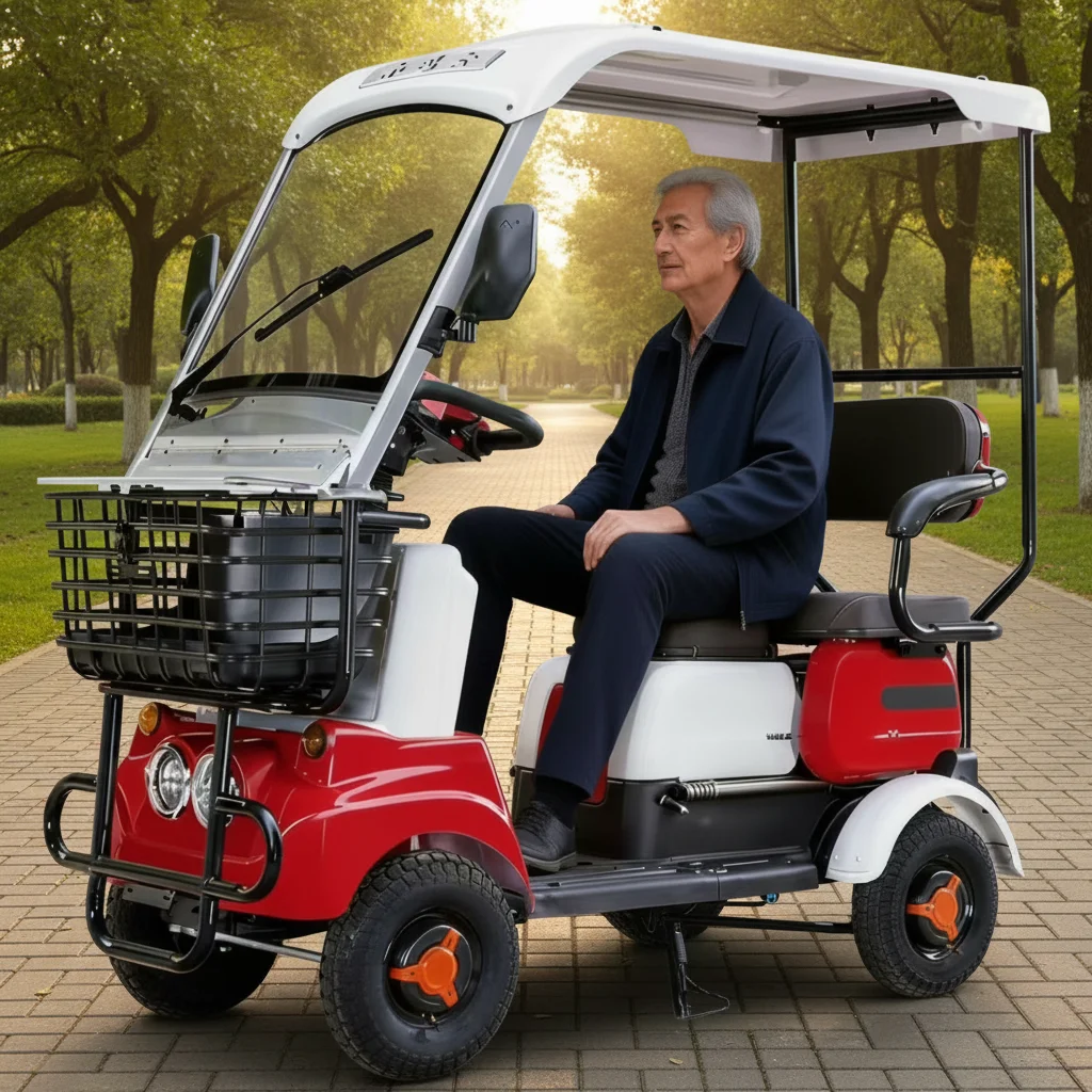 

In Stock Electric Golf Cart Minibus, Eco-friendly Electric Mobility Scooter for Cultural Tourism Scenic Area Travel
