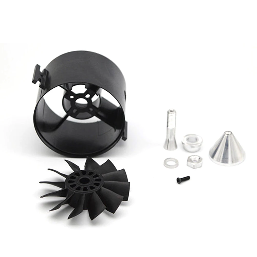 HOOKLL 70mm 12-Blade EDF Ducted Fan for F16 710mm Wingspan RC Jet Fixed Wing Airplane Upgrade Parts
