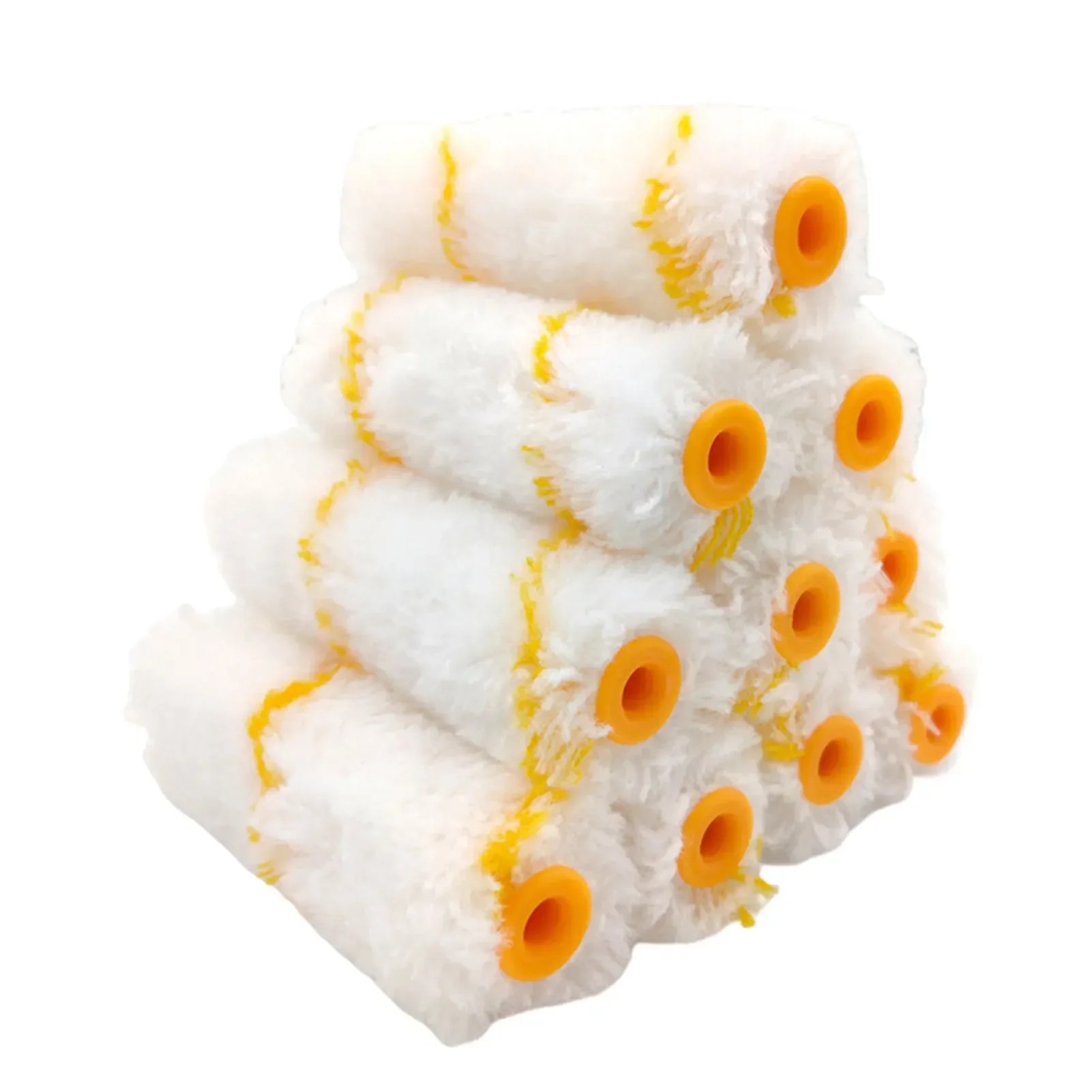 Rouleau à peinture professionnel, brosse, coupe propre, manchons de rouleau, remplacement, bordure, outil pour la maison, mur, plafonds, 10 pièces