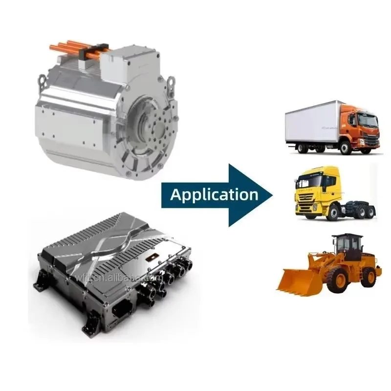 2026Max Power 200kw with Max Speed 3000rpm Mining Trucks Construction Machinery Use PMSP Motor and Motor Controller