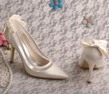 8 best sales Elfenbeinfarbene Hochzeitsschuhe - №2