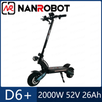 Nanrobot D6 Plus 52V 26Ah 2000W 10inch Off-road Tire D6+ Electric Scooter Dual Motor Engine Fast Speed Kick Scooter