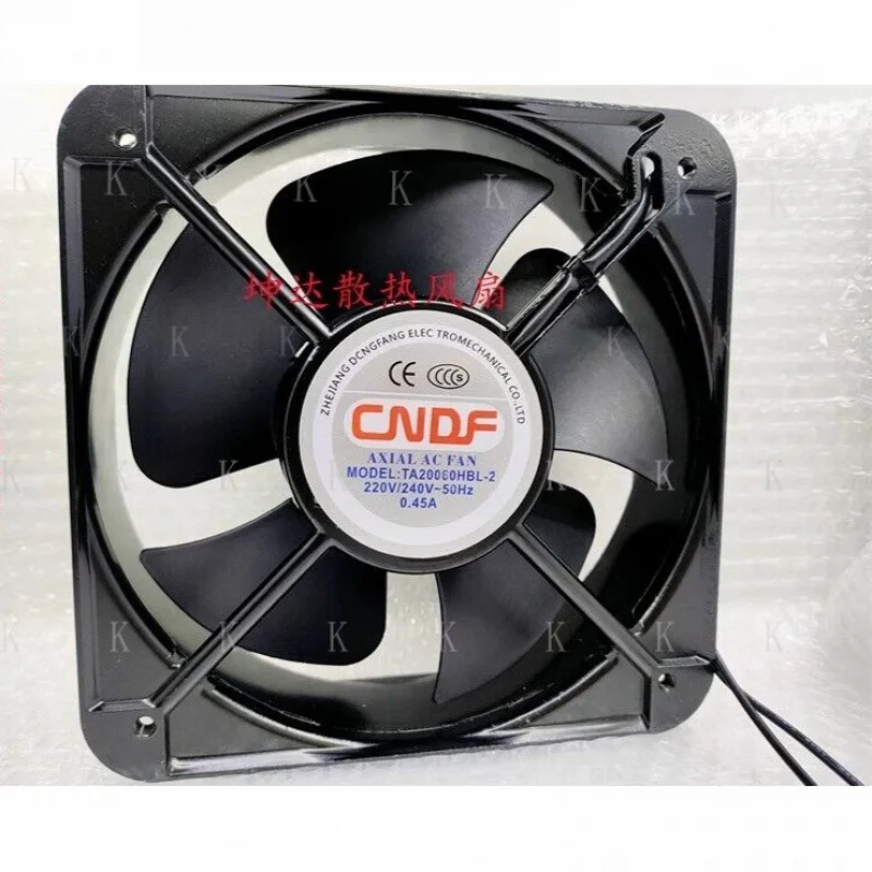 C  FOR  CNDF TA20060HBL-2 220V 0.45A 20060 20CM Dual Ball Cooling Fan