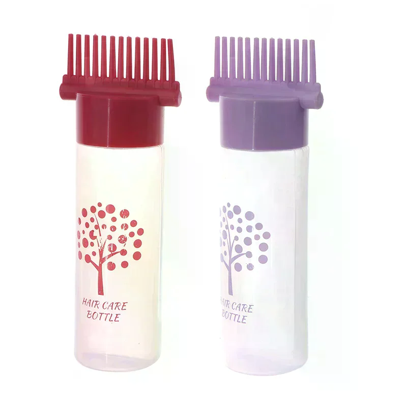 180ML Refillable Bottle For Hair Dye Shampoo Plastic Applicator Comb Dispensing Salon Oil Hair Coloring Hairdresser Styling Too