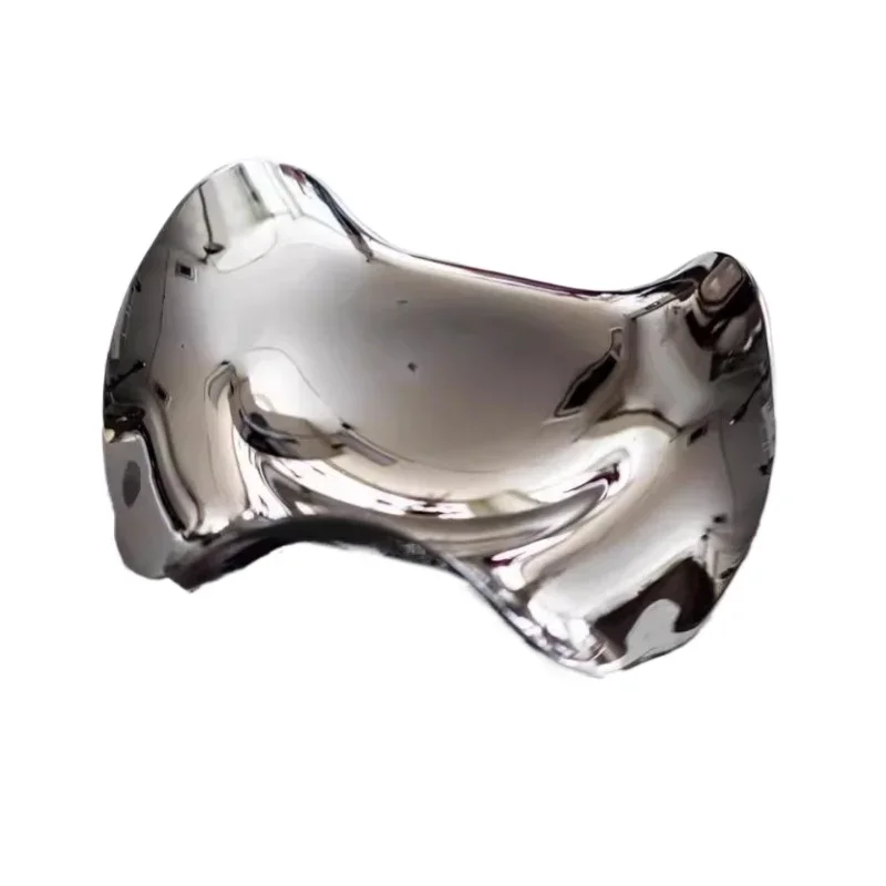 موجات من الفولاذ المقاوم للصدأ، غرفة نموذجية لمكتب مبيعات أطباق الفاكهة، ديكور ناعم لطاولة القهوة في غرفة المعيشة، لوحة منحنية لدرجة التخزين