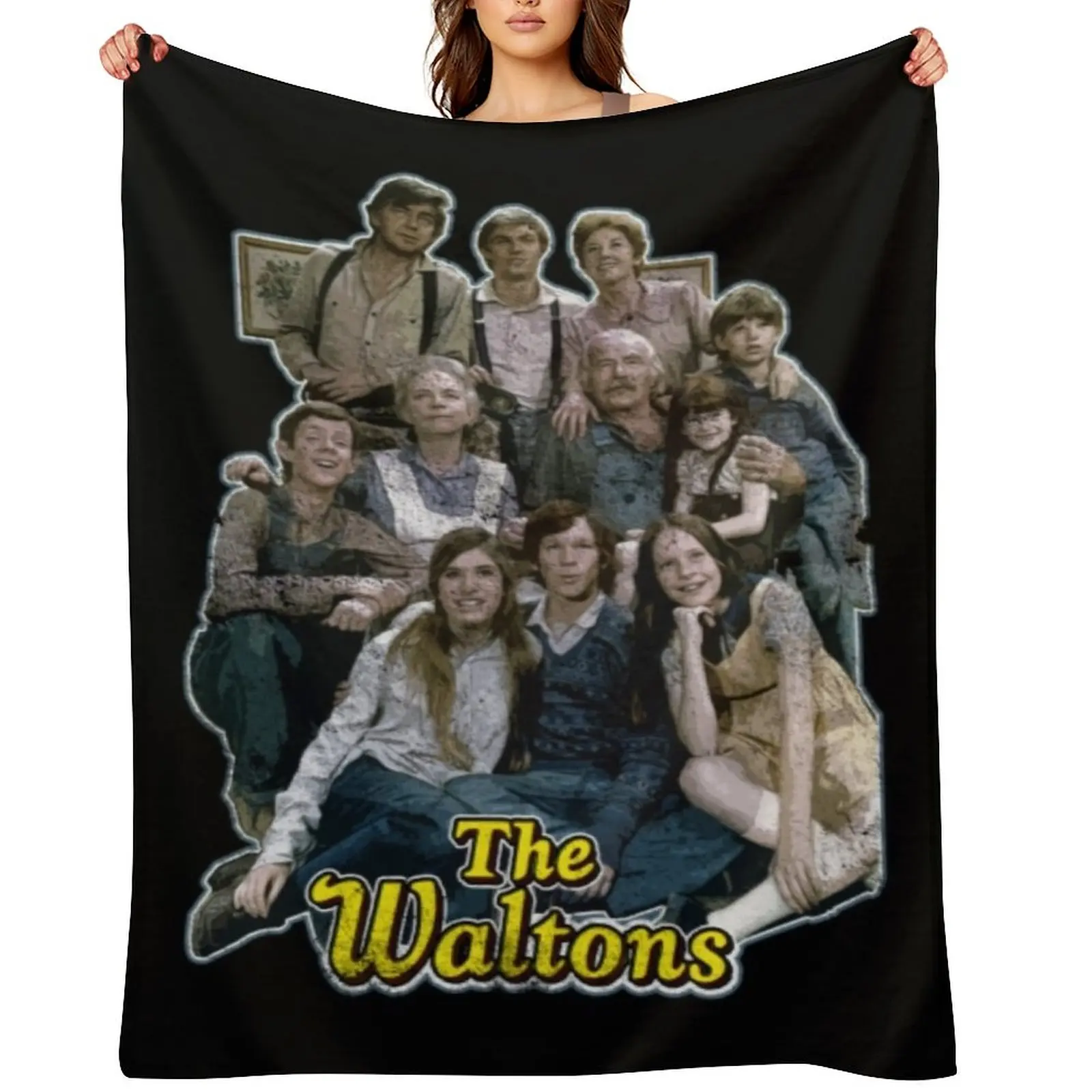 

The Waltons T-ShirtThe Waltons, distressed Throw Blanket Hairys Extra Large Throw Luxury Furry Blankets